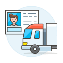 Truck License 1 Illustration from UX Colors Set