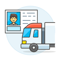 Truck License 2 Illustration from UX Colors Set