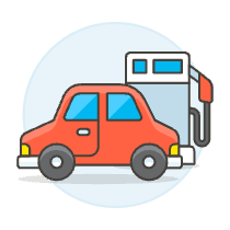 Gas Station Illustration from UX Colors Set