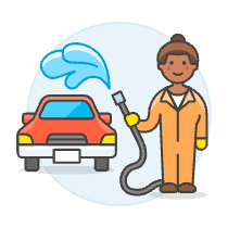 Car Cleaning Service 6 Illustration from UX Colors Set