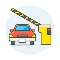 Car Gate Illustration from UX Colors Set