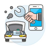 Car Service App 1 Illustration from UX Colors Set