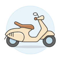 Light Brown Scooter Illustration from UX Colors Set