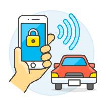 Car Key App 2 Illustration from UX Colors Set