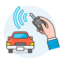 Car Key Control 1 Illustration from UX Colors Set