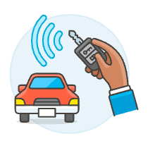 Car Key Control 3 Illustration from UX Colors Set