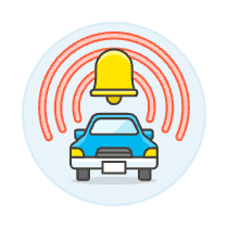 Car Security Illustration from UX Colors Set