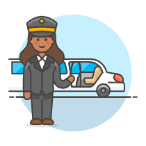 Limousine Pickup 6 Illustration from UX Colors Set