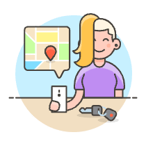 Driver App 4 Illustration from UX Colors Set