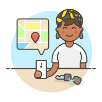Driver App 5 Illustration from UX Colors Set