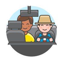 Taxi Driver 1 Illustration from UX Colors Set