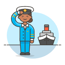 Ferry Captain 4 Illustration from UX Colors Set