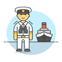 Ferry Captain 5 Illustration from UX Colors Set