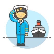 Ferry Captain 6 Illustration from UX Colors Set