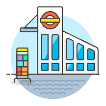 Subway Entrance Illustration from UX Colors Set