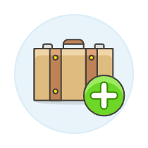Add Baggage Illustration from UX Colors Set
