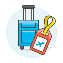 Luggage Tag Illustration from UX Colors Set