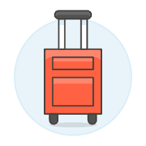 Wheeled Luggage Illustration from UX Colors Set