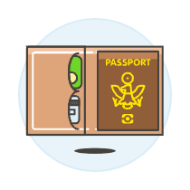 Passport Cover Illustration from UX Colors Set