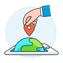 Drop Pin Place 1 Illustration from UX Colors Set
