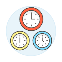 Travel Clock Illustration from UX Colors Set