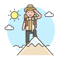 Avdenture Trip 1 Illustration from UX Colors Set