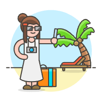 Beach Trip 1 Illustration from UX Colors Set