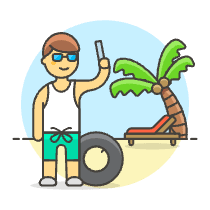 Beach Trip 4 Illustration from UX Colors Set