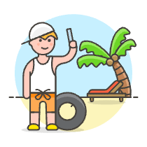 Beach Trip 5 Illustration from UX Colors Set