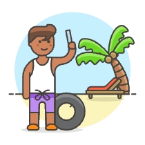 Beach Trip 6 Illustration from UX Colors Set