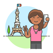 Eifel Selfie 1 Illustration from UX Colors Set