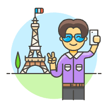 Eifel Selfie 2 Illustration from UX Colors Set