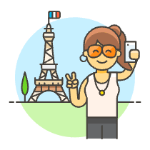 Eifel Selfie 3 Illustration from UX Colors Set