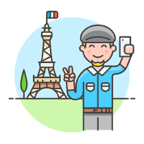 Eifel Selfie 4 Illustration from UX Colors Set