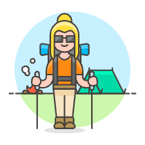 Hiking Trip 2 Illustration from UX Colors Set