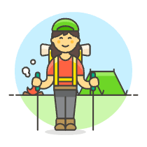 Hiking Trip 3 Illustration from UX Colors Set