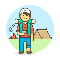 Hiking Trip 6 Illustration from UX Colors Set