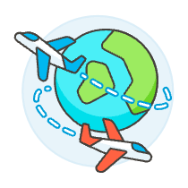 Round Trip Illustration from UX Colors Set