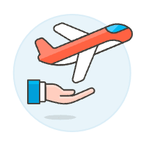 Share Flight Illustration from UX Colors Set