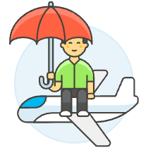 Travel Insurance 2 Illustration from UX Colors Set