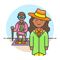 Budget Fashionist 2 2 Illustration from UX Colors Set