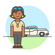 Car Driver 4 Illustration from UX Colors Set