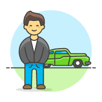 Car Driver 5 Illustration from UX Colors Set