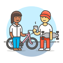 Cyclist 1 5 Illustration from UX Colors Set