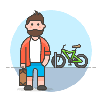 Cyclist 2 1 Illustration from UX Colors Set