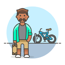 Cyclist 2 2 Illustration from UX Colors Set