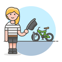 Cyclist 2 4 Illustration from UX Colors Set