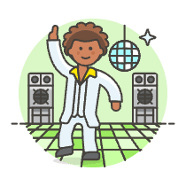 Disco Dancer 1 Illustration from UX Colors Set