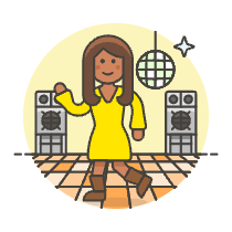 Disco Dancer 4 Illustration from UX Colors Set