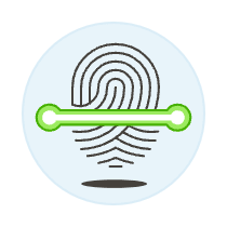 Fingerprint Scan 1 Illustration from UX Colors Set